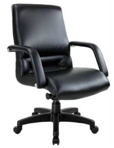 惠普高背黑透氣皮椅 HP02KV